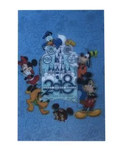 Disney Postcard - 2018 Mickey Mouse And Friends - Lenticular