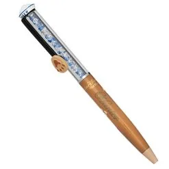 Disney Arribas Pen - Duffy The Bear Pen - Blue And Clear Crystals