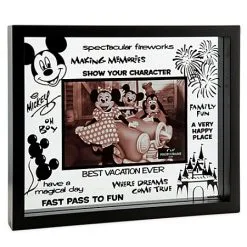 Disney Photo Frame - Disney Parks Clear Glass -- 4'' X 6''