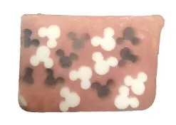 Disney Basin Fresh Cut Soap - Mickey - Pink With White & Clear Icons