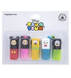 Disney Highlighter Set - Tsum Tsum - Mickey And Friends - 5 Pack