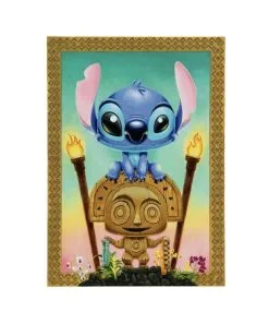 Disney Postcard - Maui Mischief - Stitch And Tiki - By Tercek