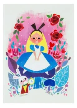Disney Postcard - Alice In Wonderland - By Chou