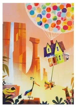 Disney Postcard - An Unlikely Adventure - UP