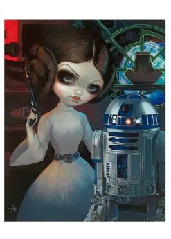 Disney Postcard - Leia And R2-D2 - By Becket Griffith