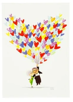 Disney Postcard - Love Adventure - UP - By Chanani