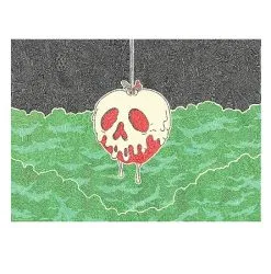 Disney Postcard - Villains Apple - By Visintainer