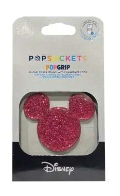 Disney PopSockets - Mickey Mouse Icon - Bright Sparkle Pink